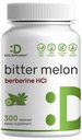 Berberine Supplement 15,000 mg ile Bitter Melon, 300 Capsules | 15:1 Wild Bitter Melon Meyvesi ve Berberine HCL | Üçüncü Parti Test Edildi | Plant Based, Non-GMOMO