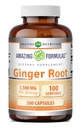 Amazing Formulas Ginger Root 4:1 Supplement | 1500 Mg Per | 200 Capsules Supplement | Non-GMO | Gluten Free | Made in USA