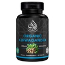 Halal Ashwagandha for Adults, Organic, Vegan, Non-GMO, Mood Support and Sleep Support, 60 Count