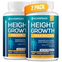 SILVERPEAKS Büyüme Capsules to Grow Taller - Bone Strength - Made in USA - Natural Get Taller Supplement to improve Bone growth - Pack of 2