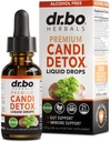 Candida Cleanse Detox for Women & Men - Organic Oregano Oil Drops, Caprylic Acid Black Walnut Wormwood Candi Support Supplement Kit - Natural Oral Anti Overgrowth Gut Balance Flora Complex Supplements