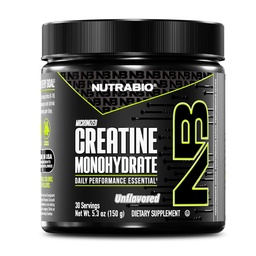 NutraBio Pure Micronized Tinatine Monohidrat Toz Supplement, Unflavored, (150 g) - Destekler Bulk Muscle Energy, Recovery, and Strength - HPLC Tested Kretine Toz Supplement for Men and Women
