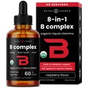 USDA Organik Vitamin B Kompleksi Ölçeği | B1, B2, B3, B6, B7, B9 & Torch B12 Yetişkinler & Çocuklar için Merdivenler | Vegan Berry Flavor 2oz | 60 Hizmet / 2 Ay Supply