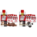 LABRADA Lean Body Ready-to-Drink Protein Shake Bundle - Chocolate & Cookies and Cream, 40g Protein, 0 Sugar, 22 Vitamins & Minerals, 17 Fl Oz (12-Pack Each)