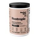 Perfect Keto Nootropic Brain Support, Caffeine Free Focus and Energy Supplement with Alpha Lipoic Acid, L Theanine, Ginkgo Biloba, Alpha GPC, MCT's, Collagen, Ketones, Chocolate Drink Mix, 15 Servings