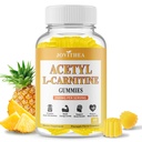 Acetyl L-Carnitine Gummies Sugar Free, Premium L-Carnitine Supplement for Women & Men, ALCAR Supplement for Energy, Muscle, Focus & Brain Support, Gluten-Free, Non-GMO, Vegan, Pineapple Flavor, 60 Ct