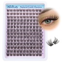 Cluster Lashes Wispy Natural Eyelash Clusters DIY Lash Extension C-curly Cluster Eyelash Extension 10-16MM Individual Lashes Thin Lash Band by Newcally