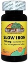 Nature's Blend Slow Iron 50mg, 60 Tablets Per Bottle (Pack of 4)