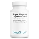Supersmart - Super Gingerols 400mg per Day (High Potency 20% Gingerol) - Ginger Root Extract Supplement | Non-GMO & Gluten Free - 60 Vegetarian Capsules