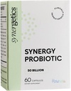 Synergy Probiotic Supplement, 50 Billion CFU, 60 Capsules, Multi-Strain Blend, Kosher
