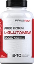 Piping Rock L Glutamine Toz Capsules | 2000 mg | 240 Pills | Kadınlar ve Erkekler için Tamam | Ücretsiz Form Amino Asit | Non-GMO, Gluten Free