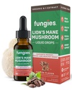 Fungies Lion's Mane Mushroom Liquid Drops, Kahve - Lions Mane Extract Supports Brain Fog, Focus, Memory & Wellness Mood - Mushroom Kompleks yetişkinler için Tamam - 30 Hizmet
