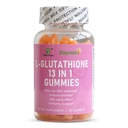 L-Glutathione 13 in 1 Gummies 1200mg, Reduce Wrinkles, Anti-Aging Support, Immunity Booster, Vegan, Non-GMO, 60 Count