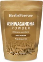 HerbsForever Ashwagandha Root Toz 454g I Winter Cherry, Non-GMO, Vegan, Gluten-Free I Ayurvedic Stress-Buster Supports Energy ATM, Vitality & Rejuvenator General Wellness maksimum Güçlü