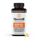LifeSeasons NeuroQ Memory DHA-400 - Omega-3 Fish Oil Supplement - Mental Performance & Balance - Supports Neuro Brain Health - Protects Against Memory Loss & Improves Focus - 120 Softgels