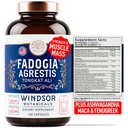 Fadogia Agrestis and Tongkat Ali Supplement - Fadogia Agrestis 600mg, 500mg Longjack Tongkat Ali for Men, Maca Root, Fenugreek, Ashwagandha, Saw Palmetto to Support Energy, Stamina, Vitality - 120Caps