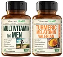 Erkekler Multivitamins + Turmeric Melatonin Valerian Sche for Joint Support and Discomfort Relief, Immune Health & Inflammatory Response