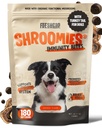 FreshCap Mushrooms Shroomies - 13 in 1 Turkey Tail Mushroom for Dogs, Super Blend Mushroom Supplement for Dogs, Dog Immune Support, Calming Treats (180 Soft Chews)