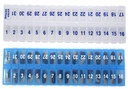 AM PM 31 Gün Bir Gün Aylık Pill Planlayıcı Organizecılar - Entire Ay Plus için Büyük Karşılaştırmalı Pill Kutu Mağaza İlaçları Ekstra Piller için Karşılaştırma (AM/PM Clear & Blue)