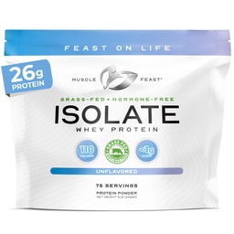 Kasbah Çölü-Fed Whey Protein Isolate, All Natural Hormon Free Pasture Yükseltd, Whey Isolate Protein Toz for Men and Women, Clean, Non-GMO & Gluten-Free, Isolate protein - Unflavored, 5lb