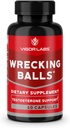 Vigor Labs Wrecking Balls (60 Capsules), Temel Erkek Hormonların Doğal Üretimini Fuller Drive, Erkek Vitality ve Stamina'yı Desteklemek için Destekleyin. (Made in the USA)