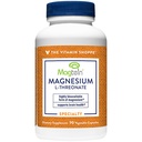 The Vitamin Shoppe Magnesium - Muscle Relaxation, Bone Health & Energy Production Support, Daily Mineral (90 Vegetable Capsules)