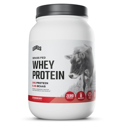 Levels Grass Fed Whey Protein Powder, No Artificials, 24G of Protein, Strawberry, 2LB