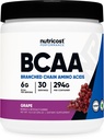 Nutricost BCAA Toz (Grape, 30 Hizmet) - Optimal 2:1 1 Oran, Vegetarian, Non-GMOMO