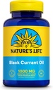 NATURE'S LIFE Black Currant Seed Oil 1000mg - Black Currant Oil, Natural Source of Omega 6 Gamma Linolenic Acid (GLA) and Omega 3 Alpha-Linolenic Acid (ALA), 60-Day Guarantee, 60 Servings, 60 Softgels