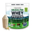 Opportuniteas Grass Fed Vanilla Whey Isolate Protein Powder – 22g Protein, Heavy-Metal Tested, Organic Vanilla Flavor, No Stevia, Non-GMO, Hormone-Free, Sourced from Ireland, 2.5lb