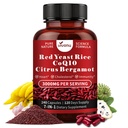 VivoNu 14-in-1 Berberine with Ceylon Cinnamon Supplement Red Yeast Rice with CoQ10, Citrus Bergamot Supplements* | 3000mg