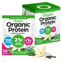 Orgain Organic Vegan protein Toz, Vanilla Bean - 21g Plant proteini, 5g Prebiyotik Fiber, Low Carb, No Lactose Malzemeler, No add Sugar, Non-GMO, For Shakes & Smoothies, 10 Travel Packs