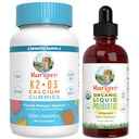MaryRuth'in Vitamin K2+D3 Gummies (Peach and Apricot) & USDA Organik Probiyotik Drops | Temiz Etiket Projesi Gerçekleştirilmiş® | Ortak Destek için Vitaminler & Genel Sağlık | Vegan, Non-GMO, Gluten Free