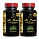 Saw Palmetto Extract 1000mg – Support Normal Urination Frequency - Nutritional Support for Men’s Lifestyle Focused on Prostate – 2 Bottles 200 Counts
