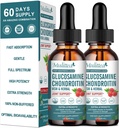 (2 Pack) Glucosamine Chondroitin MSM Liquid Drops - Ekstra Kuvvetli Ortak Destek Supplement with Elderberry, Boswelia, Bromelain, Hyaluronic Asit - Antioksi Immune Support for Yetişkinler, Men & Women