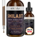 Shilajit Resin Organic Liquid Supplement, Shilajit Himalayan Organic, Liquid Vitamins for Women and Men, 85+ Trace Minerals, Alternative to Resin & Capsules, Energy & Immune Function, Vegan, 60 ml