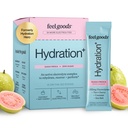 Feel Goods Hydration Hero, 1000 mg Electrolytes Toz, Sugar Free, Magnezyum Organic Coconut Water, L Theanine, C & B12, Non GMO, Keto, Vegan, Electrolyte Packets | Guava Fresca, 15 Countets