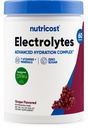 Nutricost Electrolyte Komplek Toz (60 Hizmet, Grape) - Hydration Supplement Drink Mix with Vitamins and Minerals