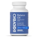 BodyBio Balance Oil - Vegan Omega 3 6 Supplement - Cold-Pressed Safflower & Flaxseed Oil - Beyin Fonksiyonlarını Destekler, Sağlıklı Cilt ve Mood