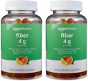 Temeller (muhtemelen Solimo Fiber 4g Gummy - Digestive Health, Supports Regularity, Orange, Lemon & Strawberry, 90 Gummies (2 per Service) (Pack of 2)