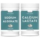 3oz Sodium Alginate Powder & 6oz Calcium Lactate Powder, Perfect for Making Luxurious Caviar Spheres, Food Grade, Value Pack (Bundle with 2 Items)