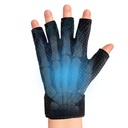 Finger Arthritis Compression Hand Ice Pack Gloves for Pain Relief, Adjustable Wrist Ice Pack for Hot & Cold Therapies, Reusable Black Non Slip Gel Ice Gloves Sleeve for Tendinitis, Carpal Tunnel