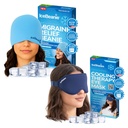 IceBeanie Migraine Relief Cap + IceShades Cooling Gel Eye Mask Blue + Blue Bundle – Headache, Migraine & Tension Relief, Hangover Recovery, Reusable Cold Gel Pack for Head & Eyes