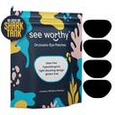 Eye Patches for Kids - 48 Adhesive Breathable Patches for Adults - Black