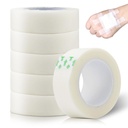 Breathable Medical Tape, 6 Rolls 0.5inch x 10yard Waterproof First Aid Tape, Clear Medical Tape for Snore Reducing, First Aid, Personal Use (White)