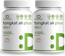 2 Pack Tongkat Ali Extract 300:1 with Horny Goat Weed 1,100 mg, 480* Capsules - Endonezya Longjack Eurycoma Longifolia Root - Ekstra Güçlü Herbal Supplement for Energy