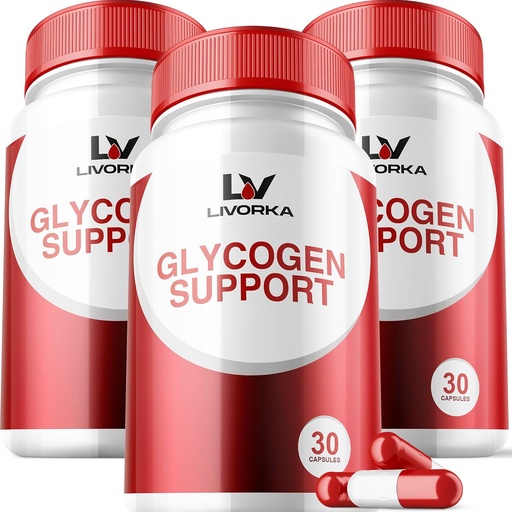 3 Pack - Glycogen Support, Glycogen Control Advanced Formula, Glycogen Capsules, Glycogen Fix with Powerful Materialss, 30 Capsules Per Şişe 90 Days