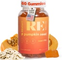 Pumpkin Seed Oil Gummies I Sugar Free Gluten Free Non GMO Organic Dietary Supplements I Hair Growth, Glowing Skin Prostate Health Urinary Tract Support I 240 Grams I Pack of 60