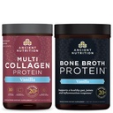 Eski Beslenme Multi Collagen Protein Toz, Vanilla, 24 Hizmet + Bone Broth Protein Toz, Vanilla, 20 Hizmet