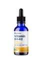 Yerli D3K2 Tincture - 2000IU Vitamin D3 ve Vitamin K2 Organik MCT Yağı ile Tamam - 1 Akış Ounce - Hızlı Biyoyakanlık Kemik Gücü ve Total Body Wellness için Multi-Vitamin